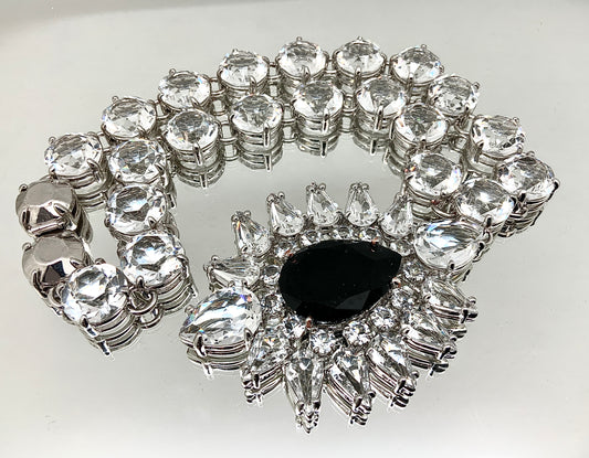 Starburst Necklace with Round Crystal Chain